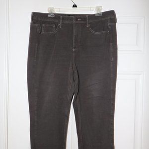 NYDJ Curves 360 Jeans, Dark Grey, Skinny Jeggings (Size 16)